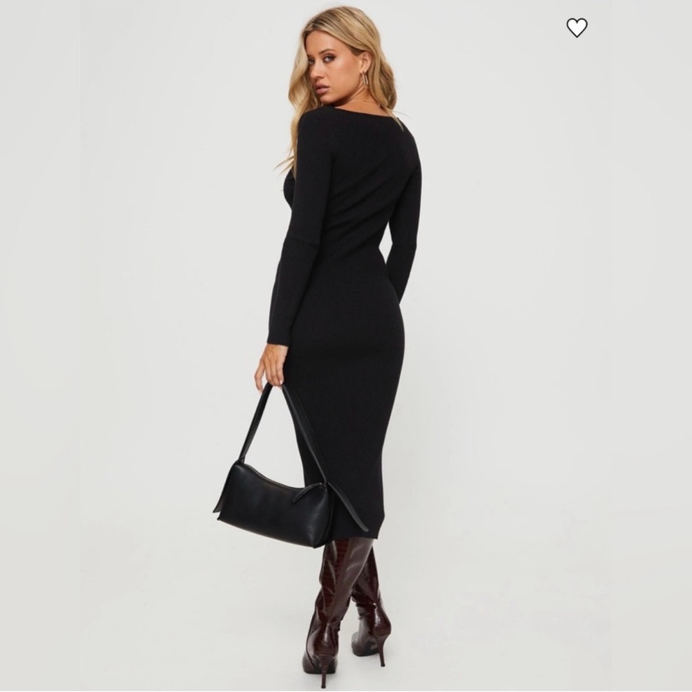 PRIINCESS POLLY long sleeve midi dress S/M - Picture 2 of 6